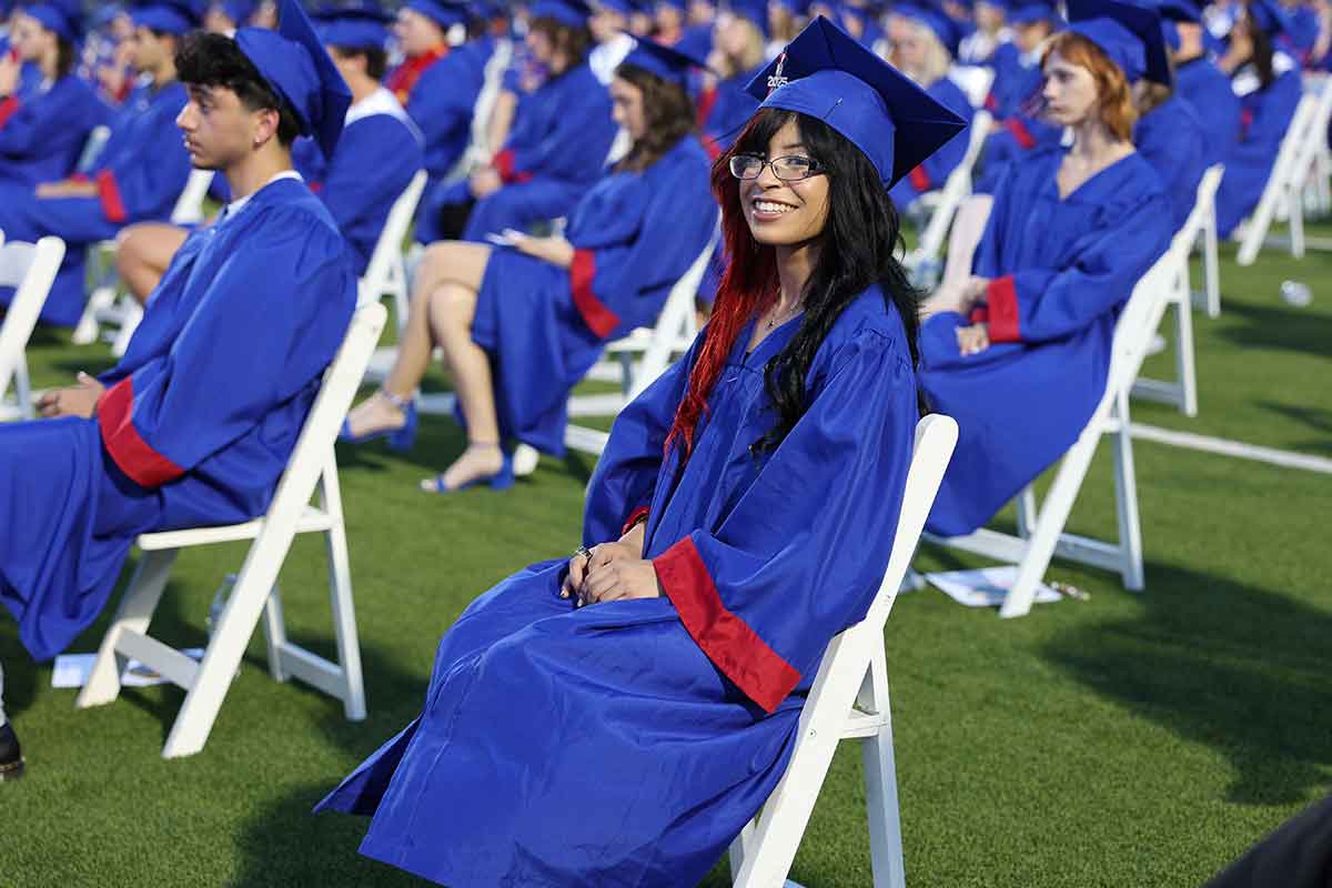 MHS students at graduation