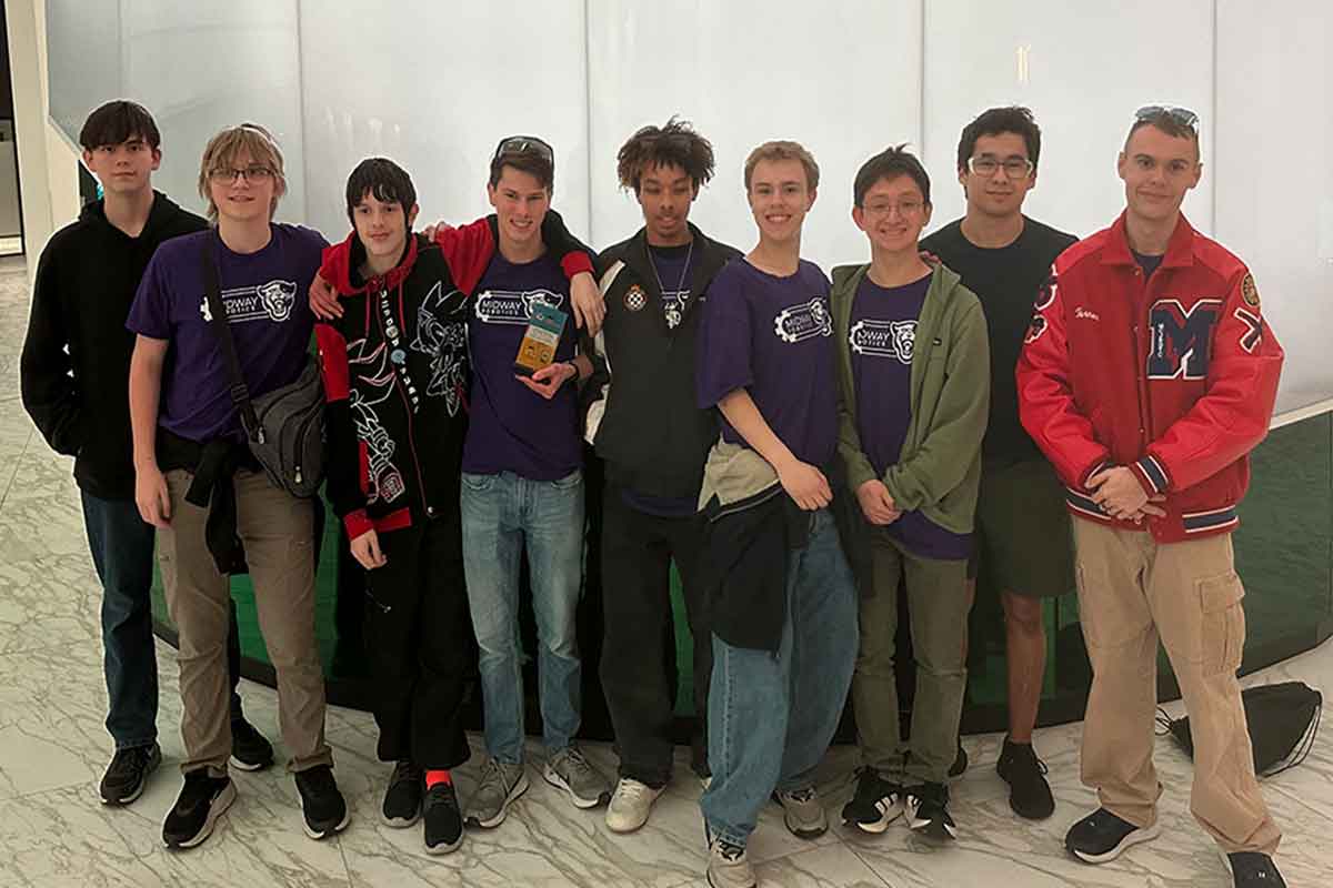Midway robotics team group photo