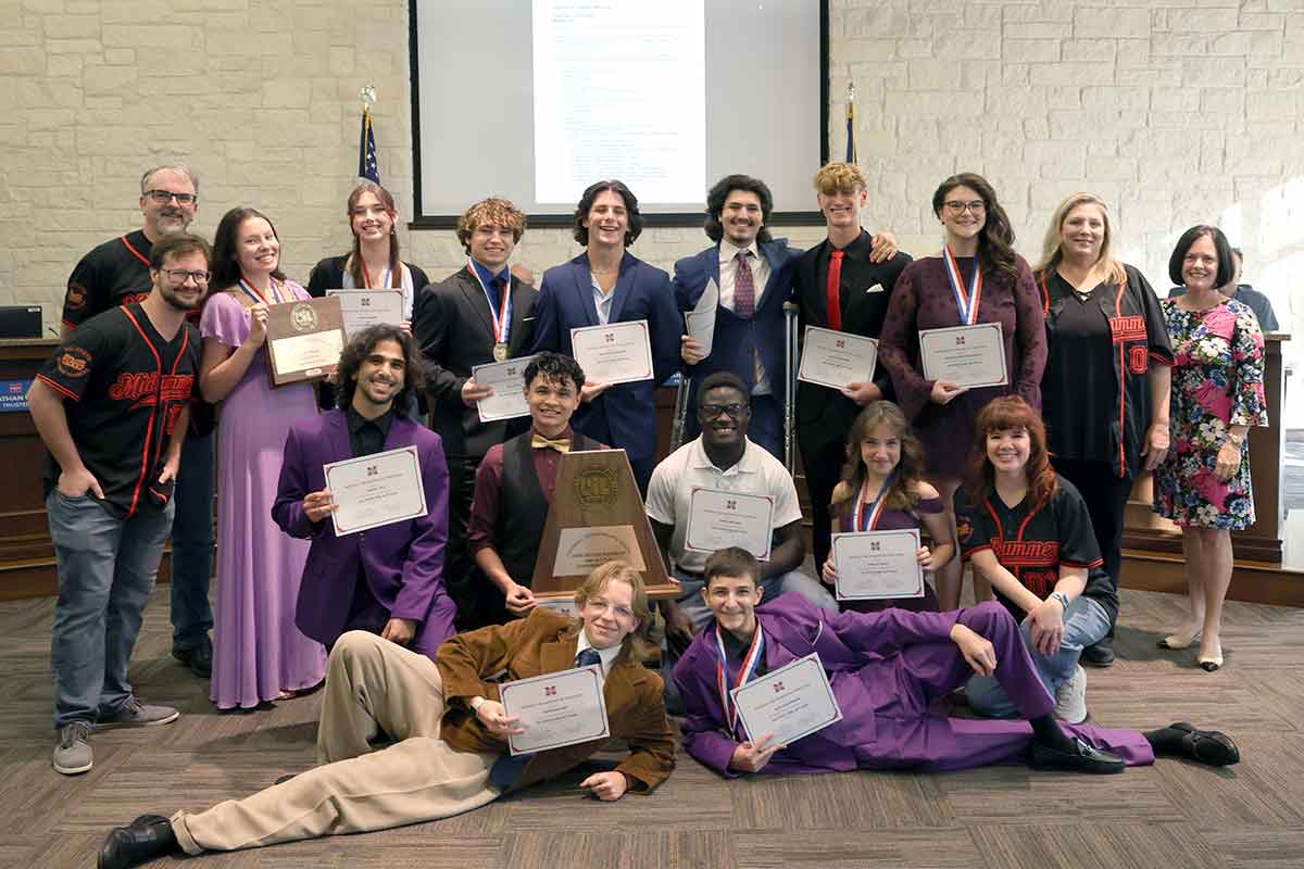 Midway High School One-Act Play students