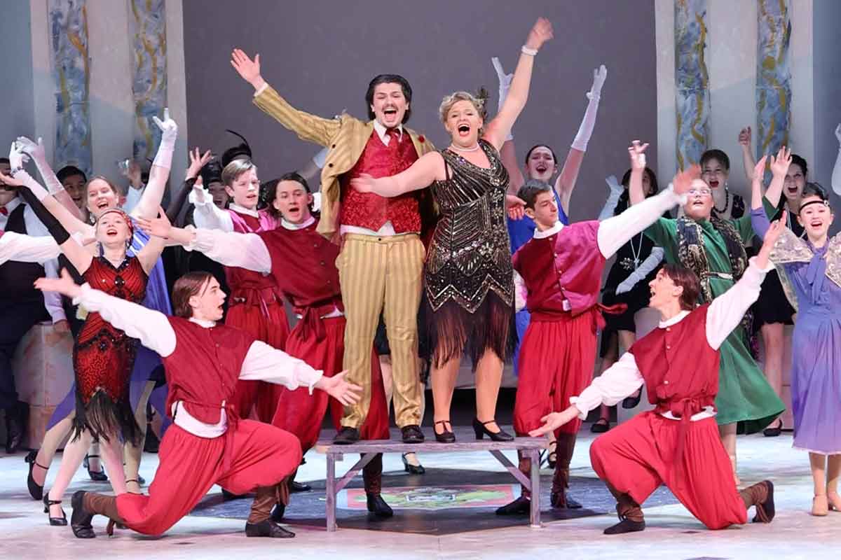 Students perfoming the play Anastasia