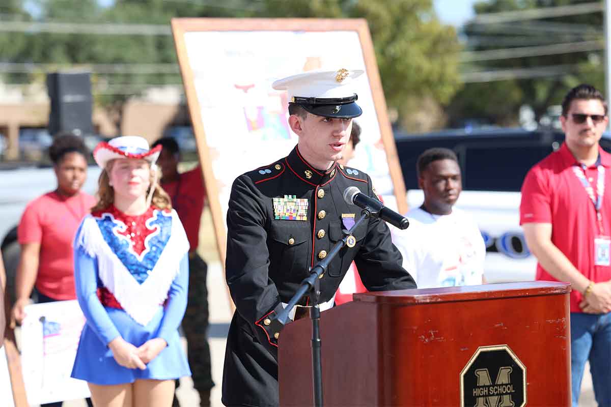 Student leads Unity Day ceremony