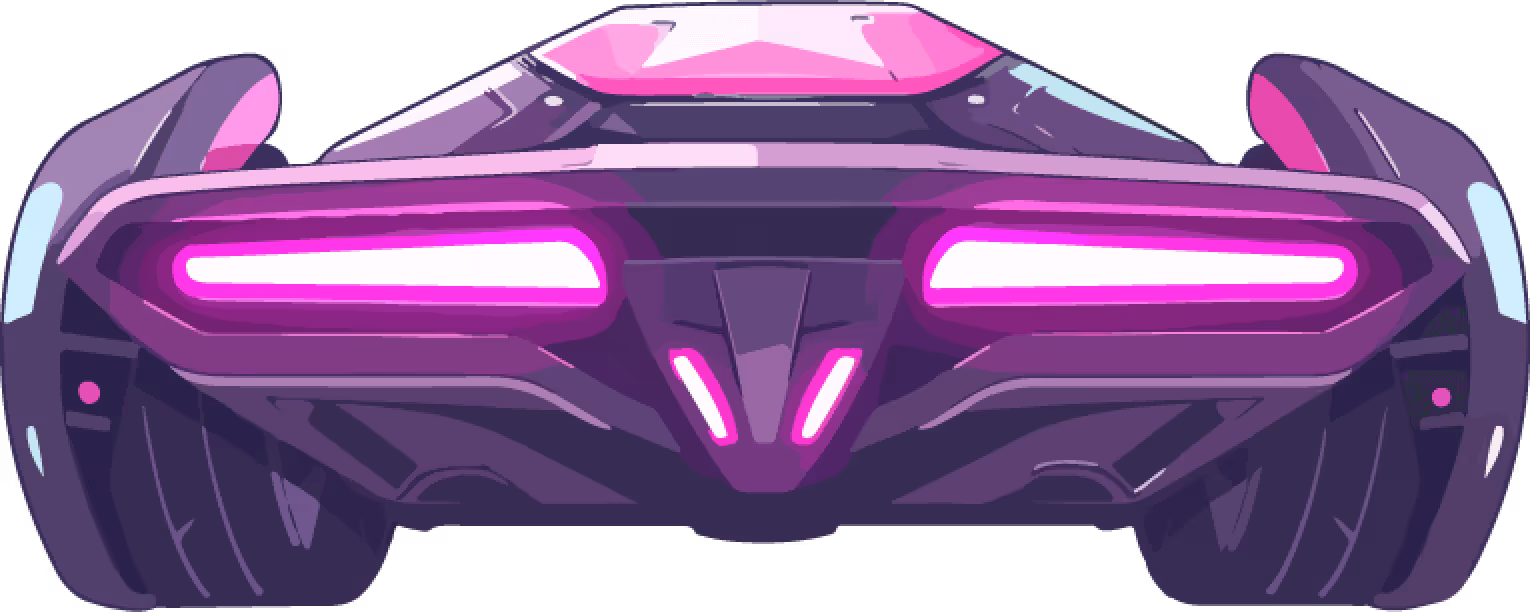 drawing of a racing car