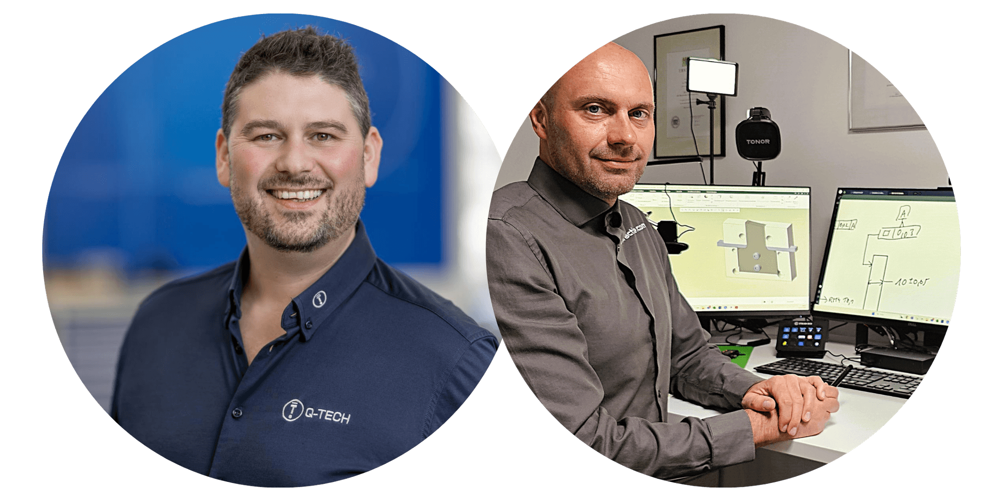 Reinhard Kerscher (Q-Tech Roding GmbH) & Marcus Grella (Steinbeis-Beratungszentrum)