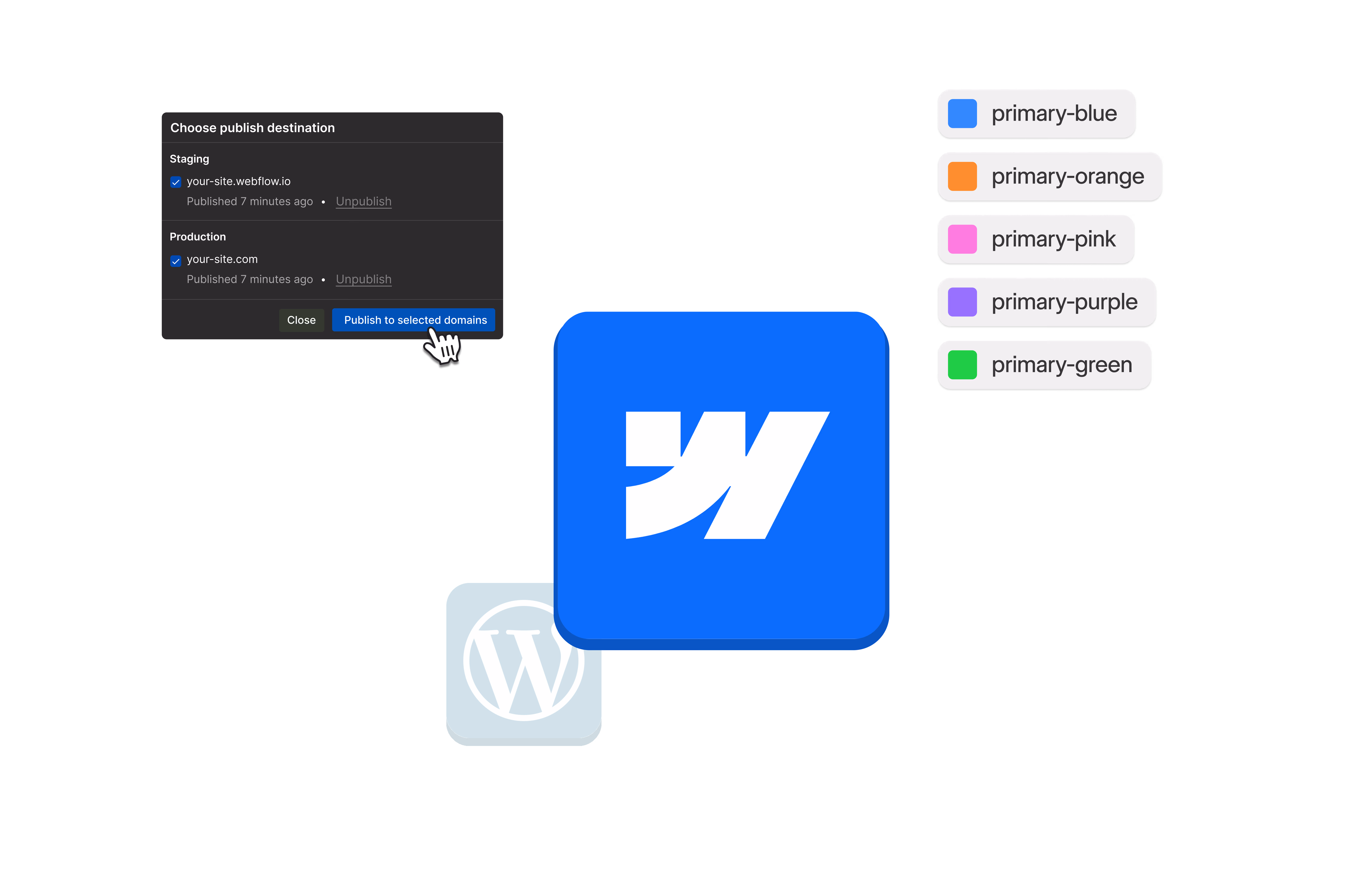 Why Webflow Hero Graphic