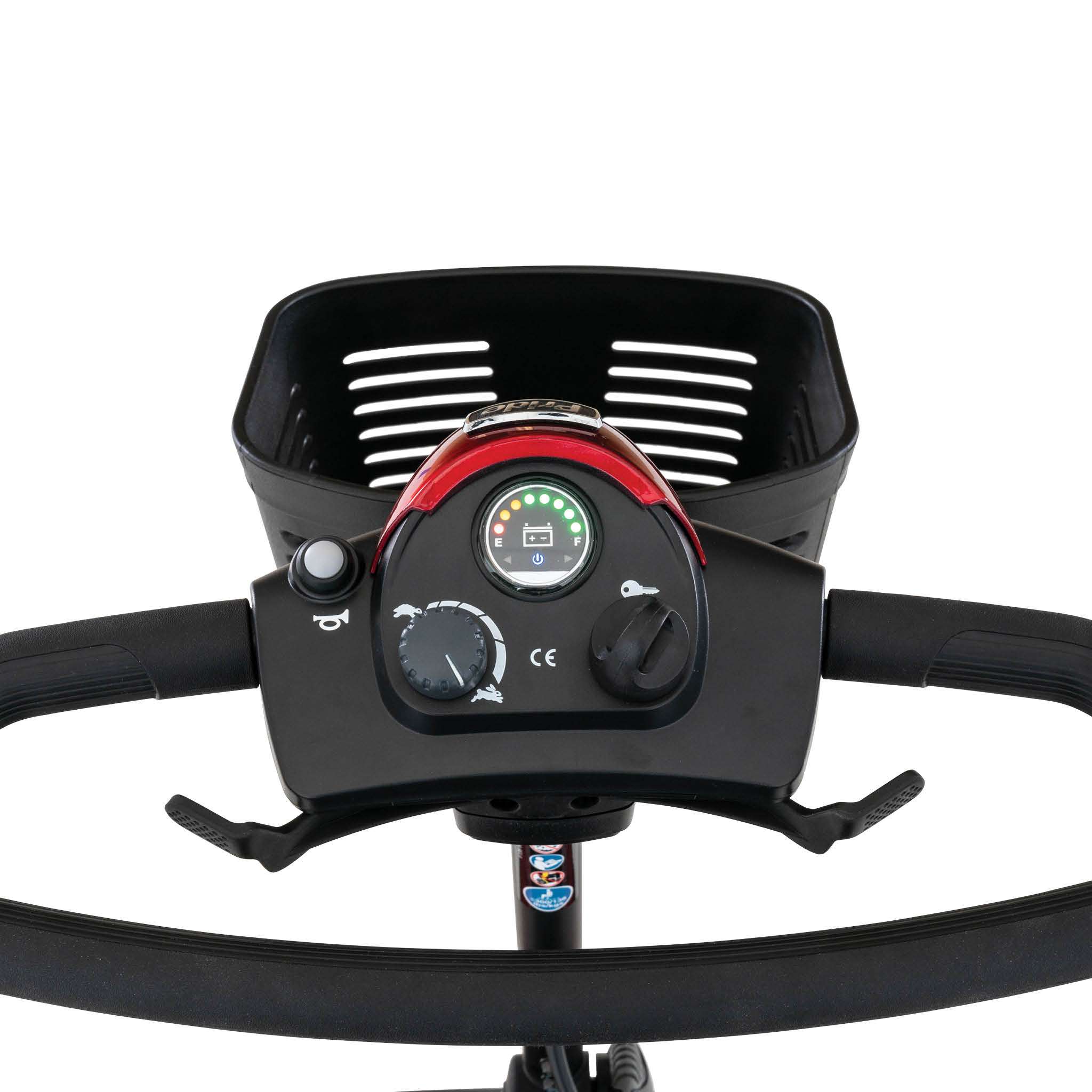 Pride Go-Go LX wraparound delta tiller with charger port