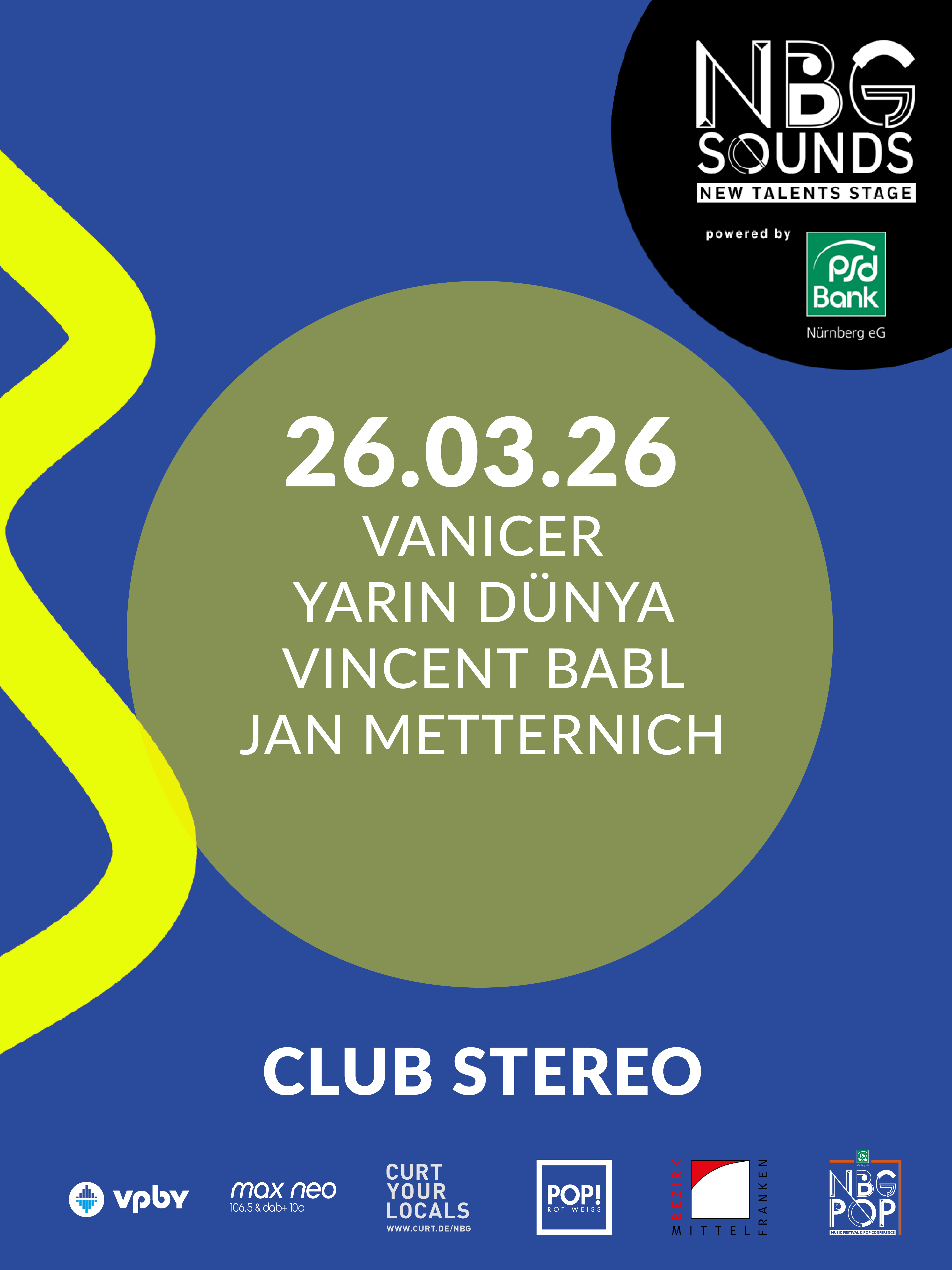 Nürnberg Sounds Acts für den 26.03.2026