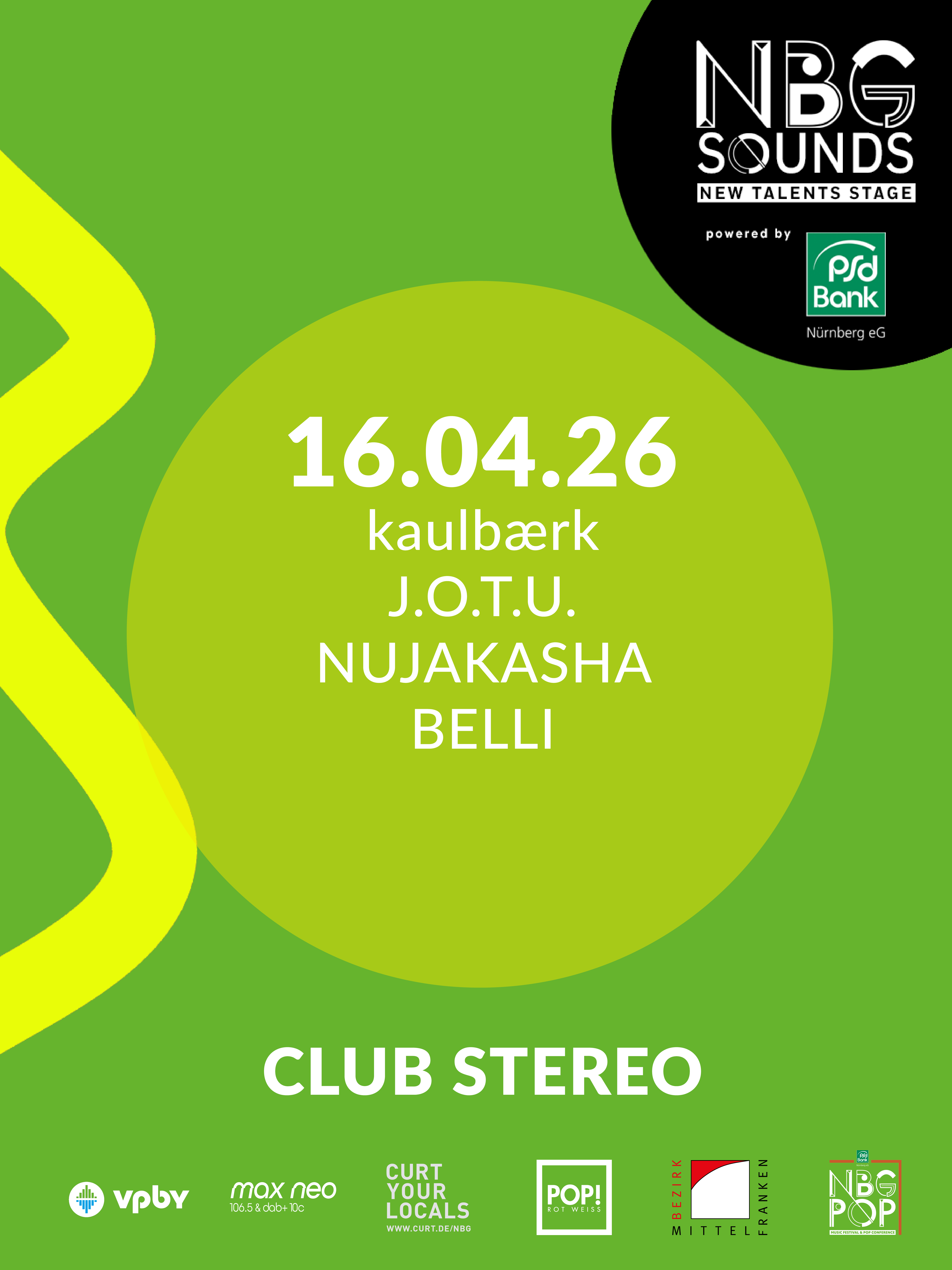 Nürnberg Sounds Acts für den 16.04.2026