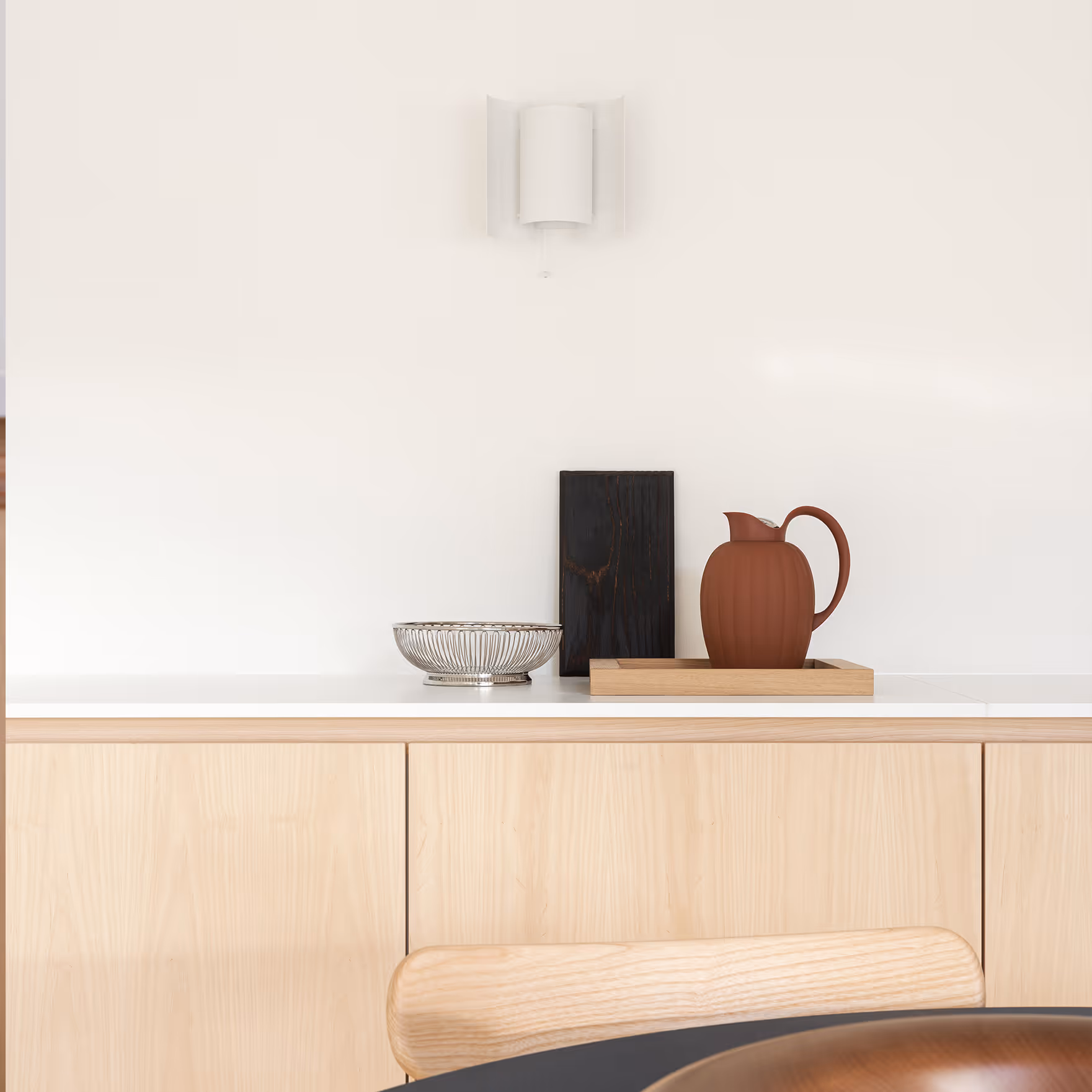 Pähkinäkaluste, kaapistokokonaisuus, kirjahylly