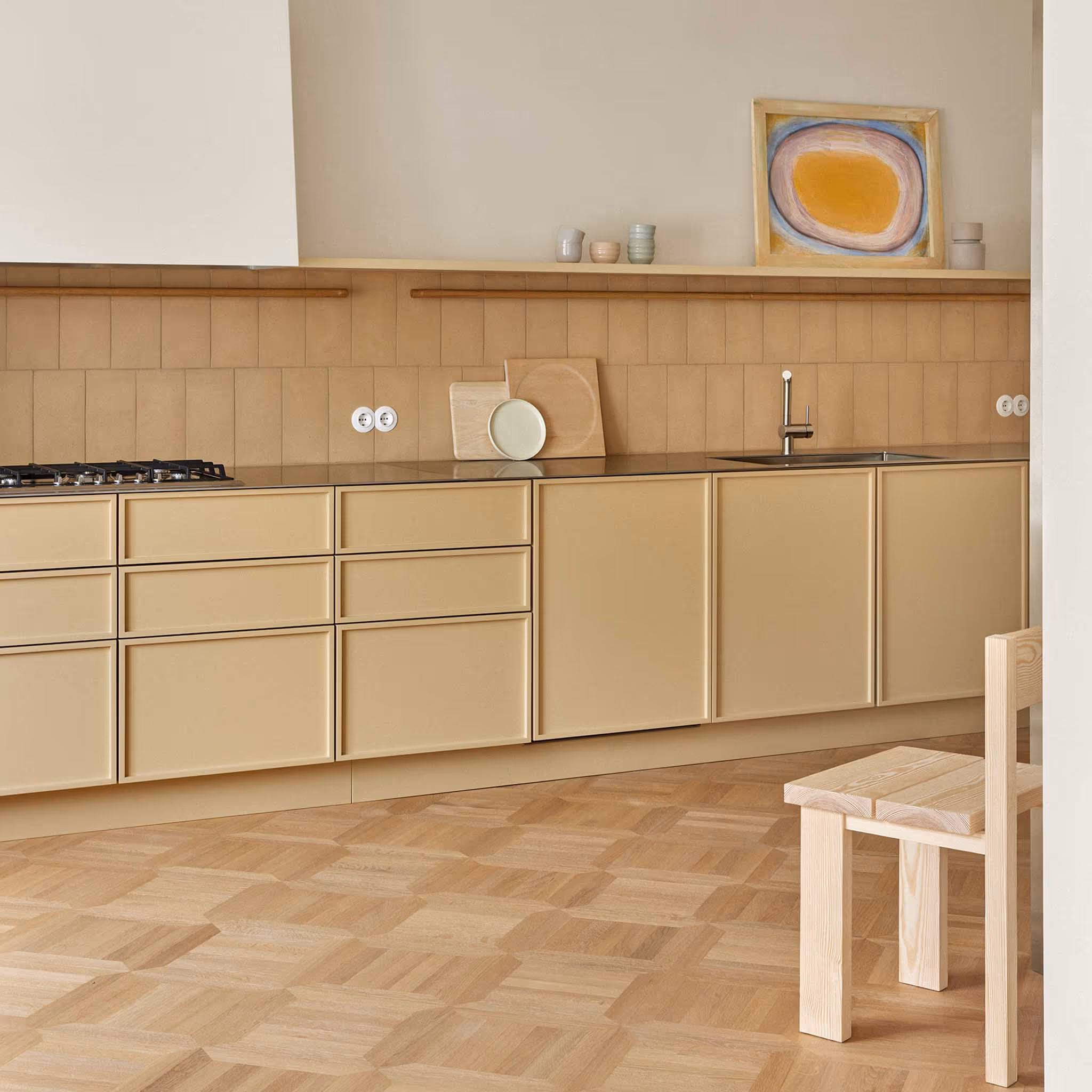 Tammiviilukeittiö, keittiö saareke