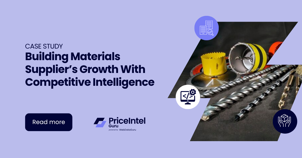 price intelligence for building materials suppliers