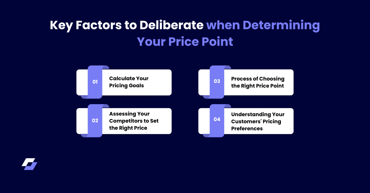 Key Factors to Deliberate when Determining Your Price Point