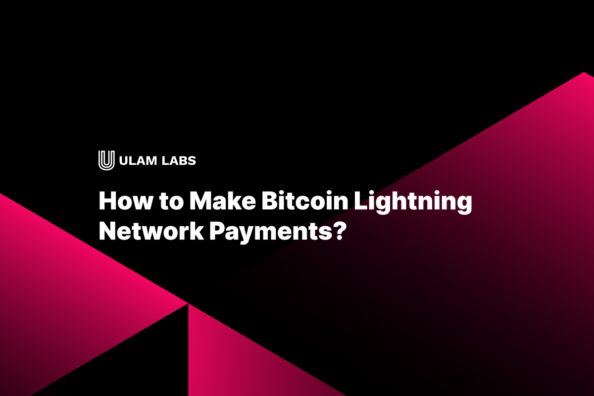 How to Make Bitcoin Lightning Network Payments? | Ulam Labs