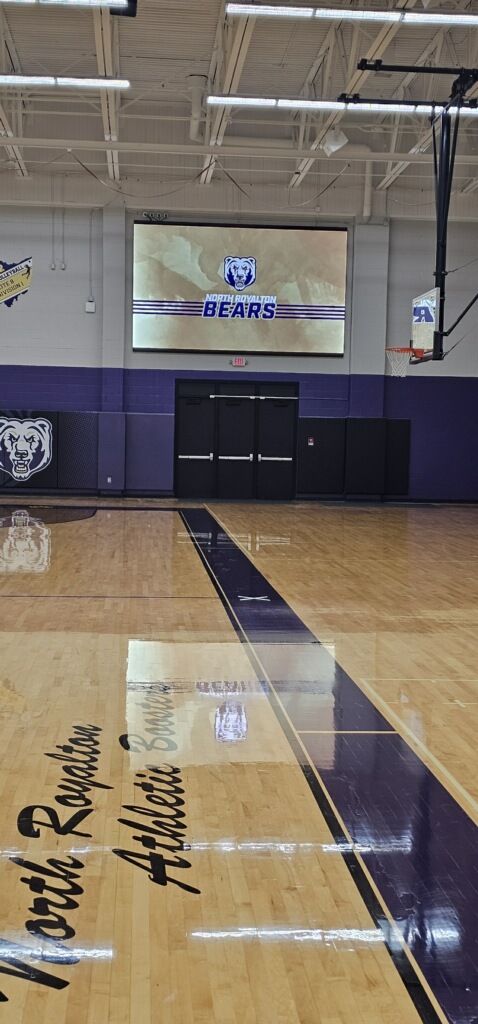 North Royalton High School new LED scoreboard