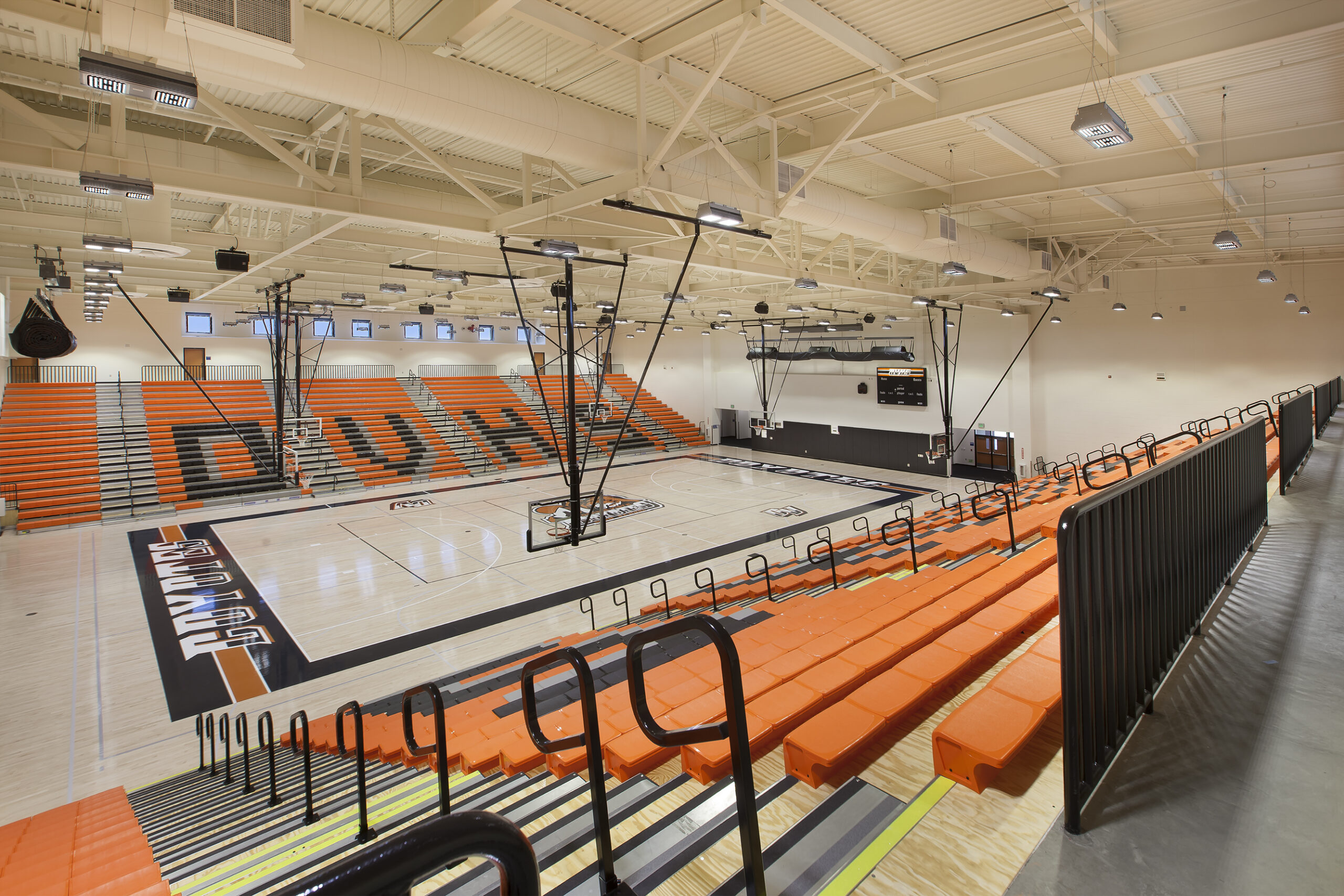 Orange Vista High School gym scoreboard sponsorship