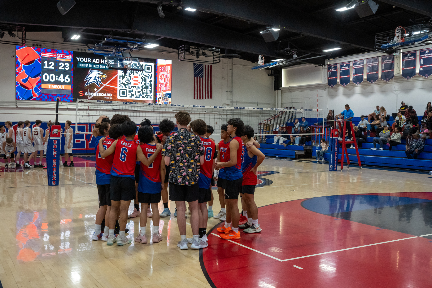 Clayton Valley Charter scoreboard advertising