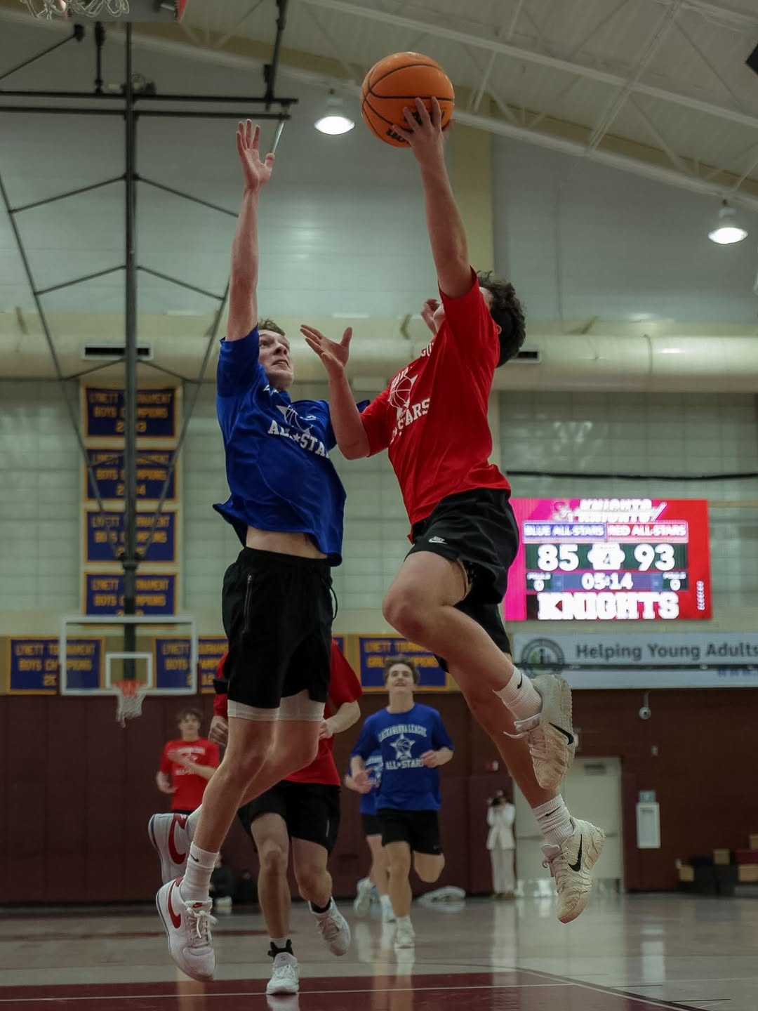 Scranton High School LED video scoreboard in gym