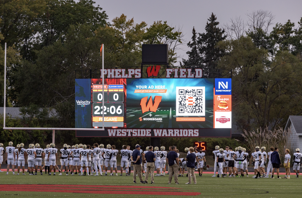 Westside football scoreboard sponsorships