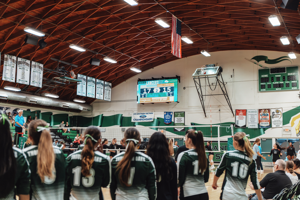 Thousand Oaks high school scoreboard sponsorships advertise on the scoreboards