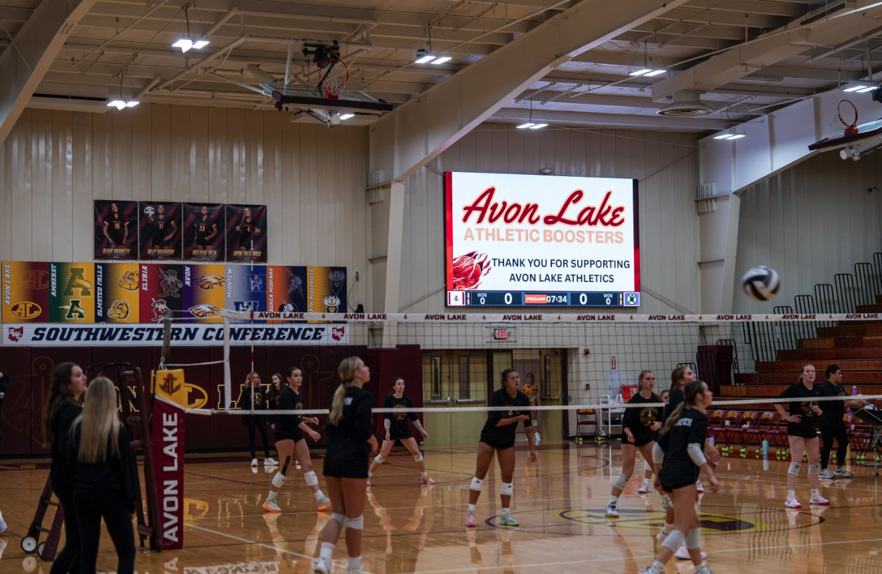 Avon Lake athletics sponsorships with scoreboard advertising