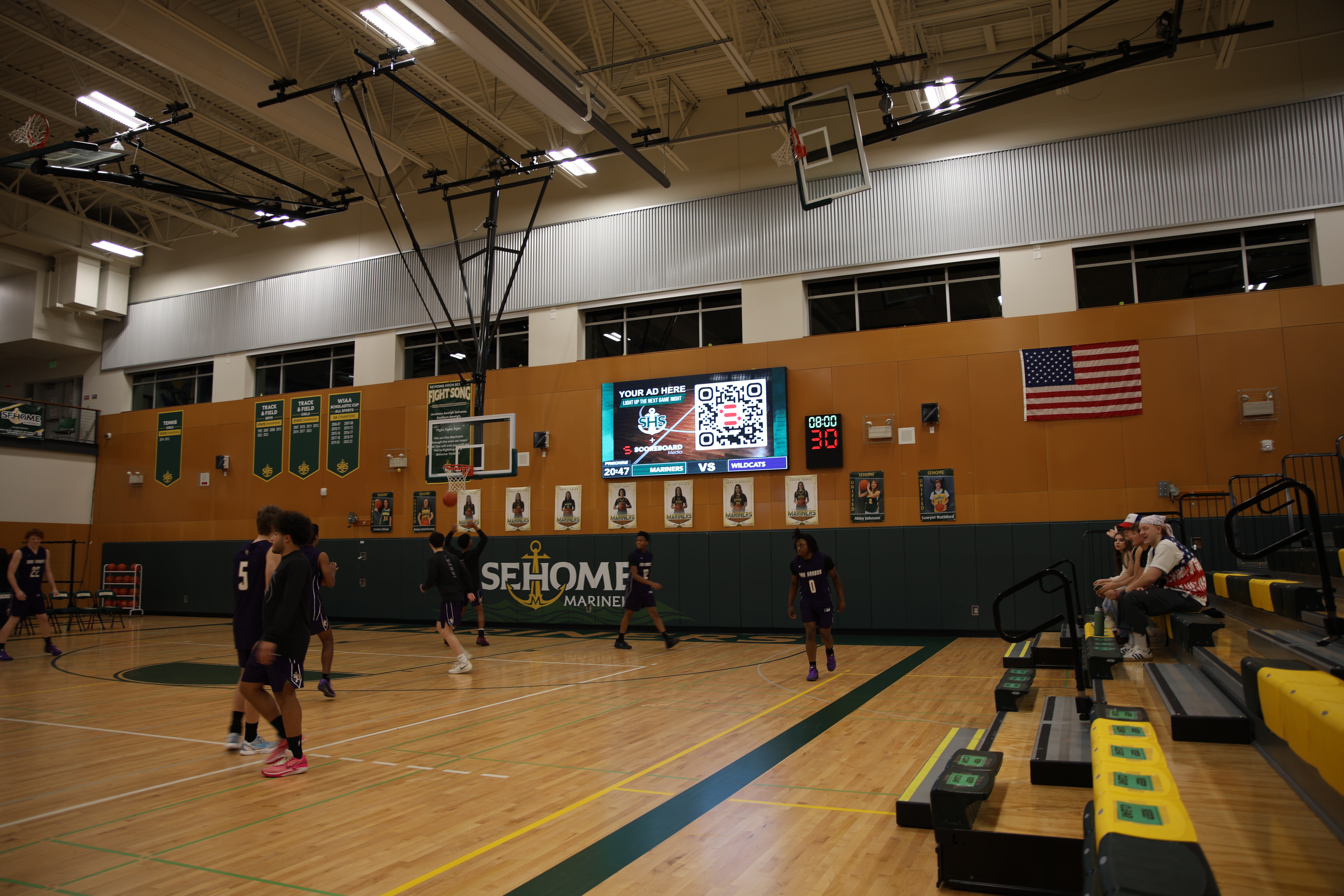 Sehome high school scoreboard advertising