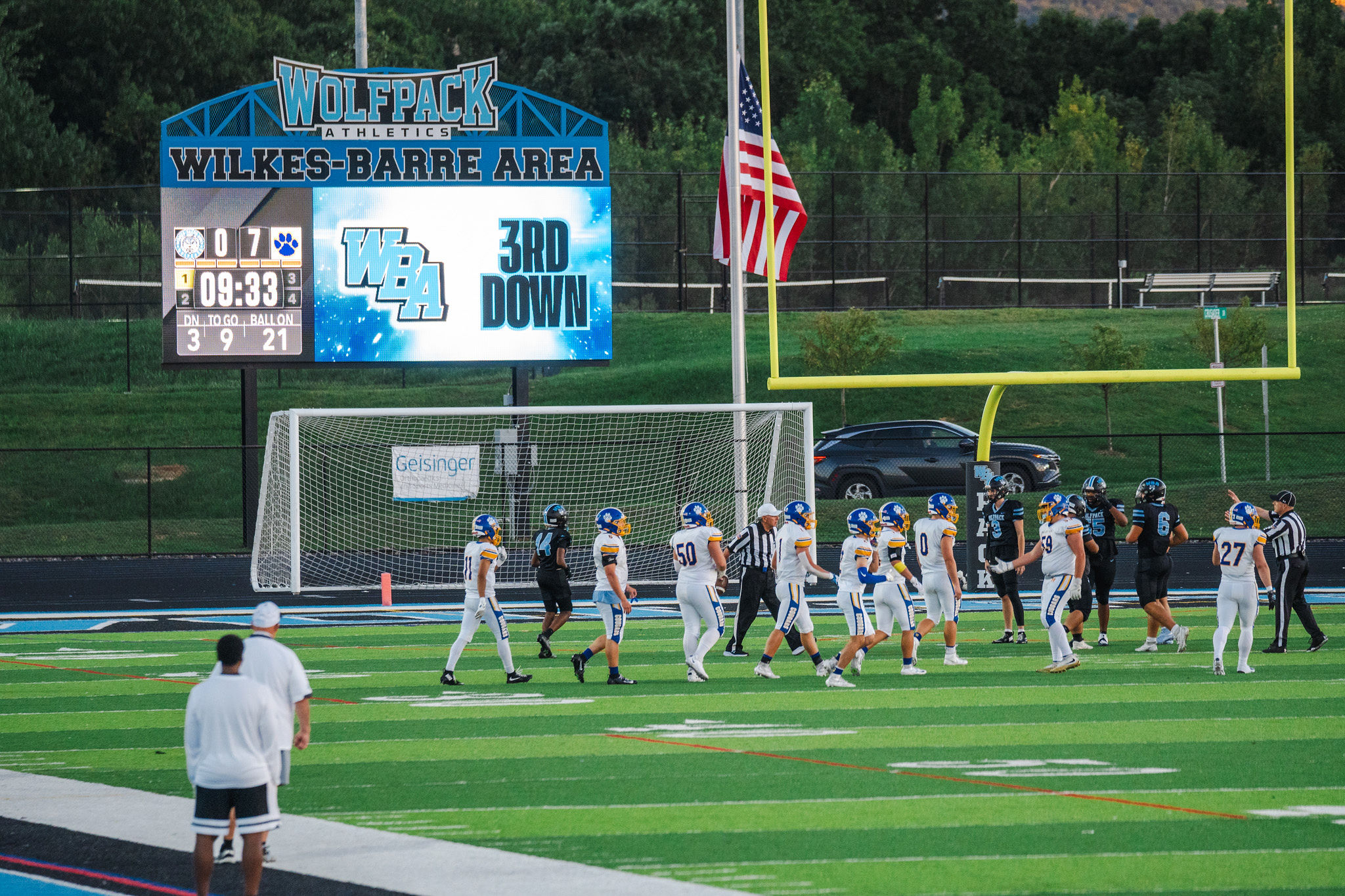 LED Video Scoreboard used for football