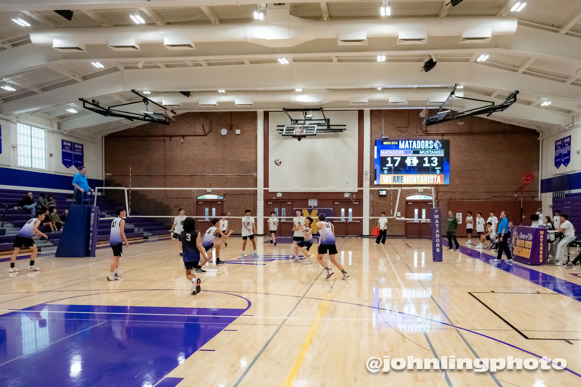 Monta Vista volleyball scoreboard