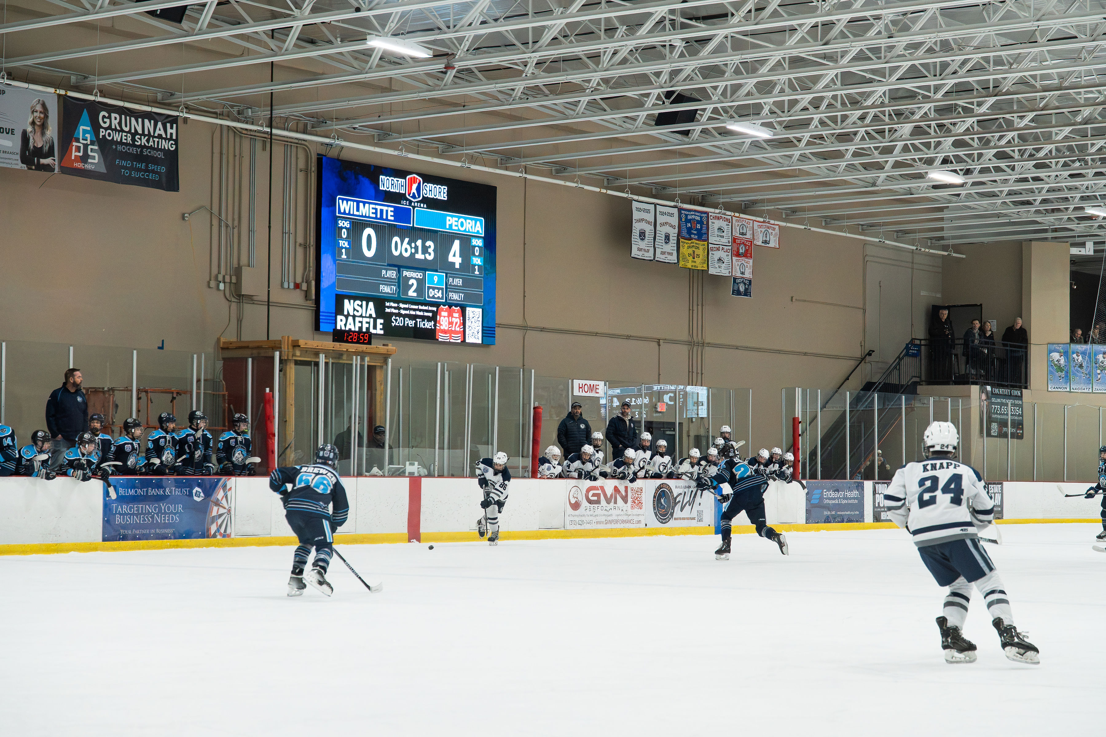 North Shore Ice Arena video scoreboard hockey scoreboard sponsorships