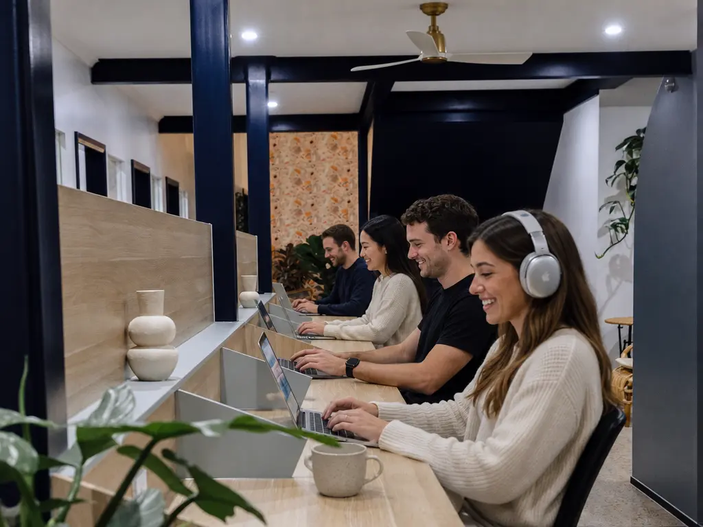 Hot desks at Social Co House