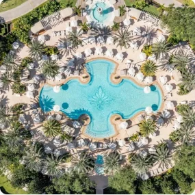 Aerial view of the pool at The Ritz-Carlton Orlando, Grande Lakes