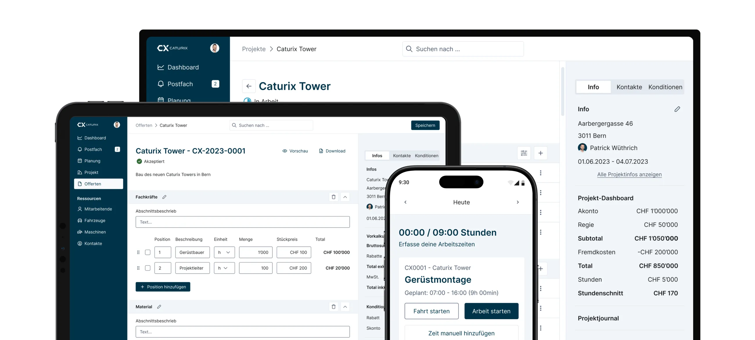 Caturix auf Computer, Tablet und Smartphone