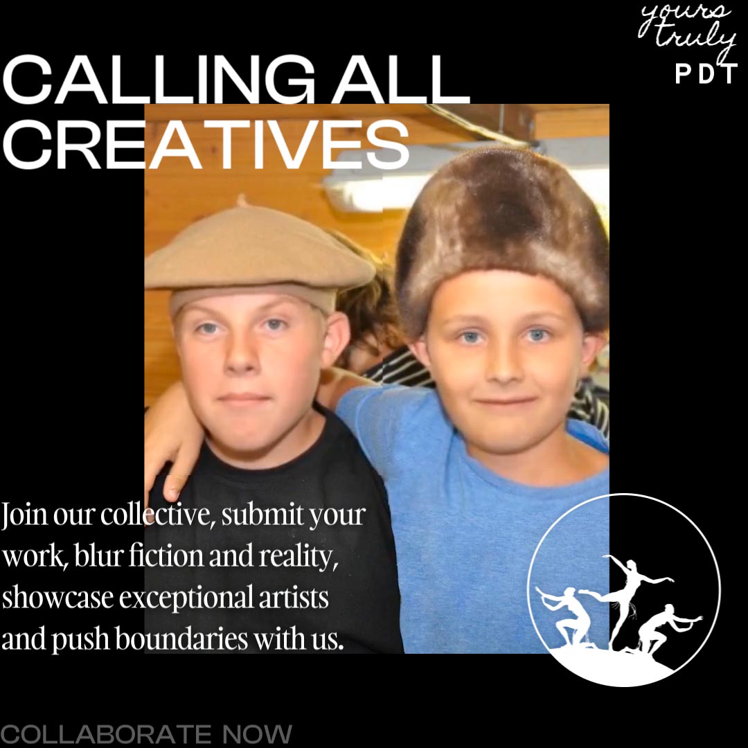 Collaborate ad for Please Don't Tell
