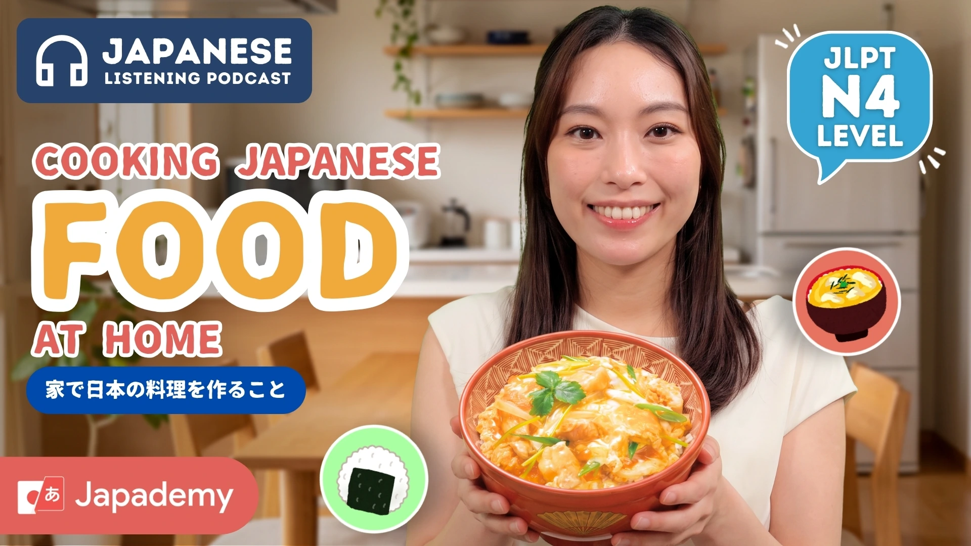 Japanese Listening for JLPT N4: Cooking Japanese Food at Home
