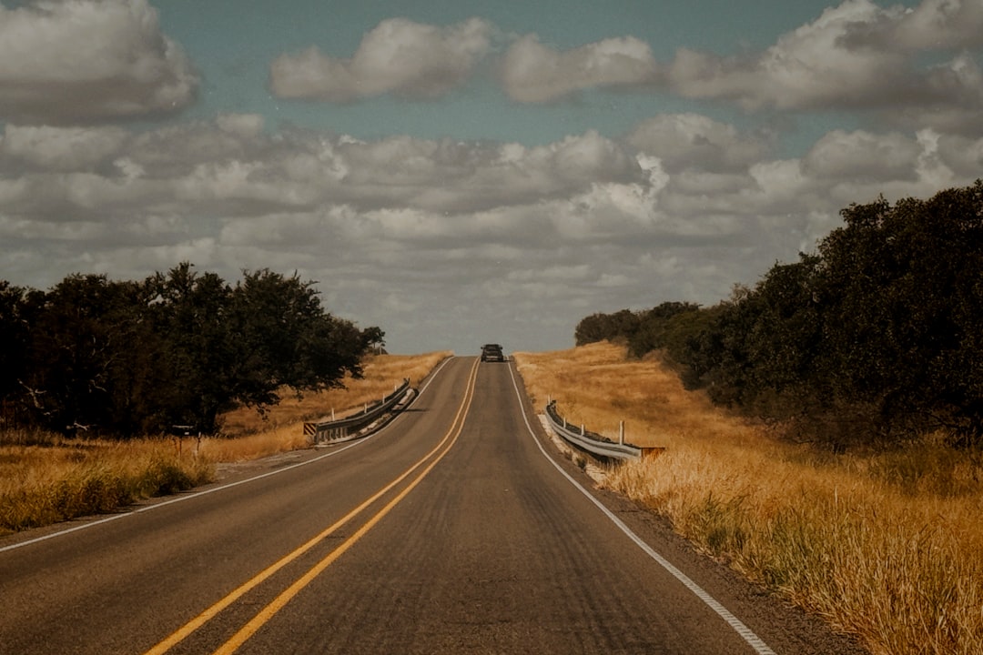 rural Texas highway in summer