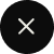 A black circle with a white X on it centered.