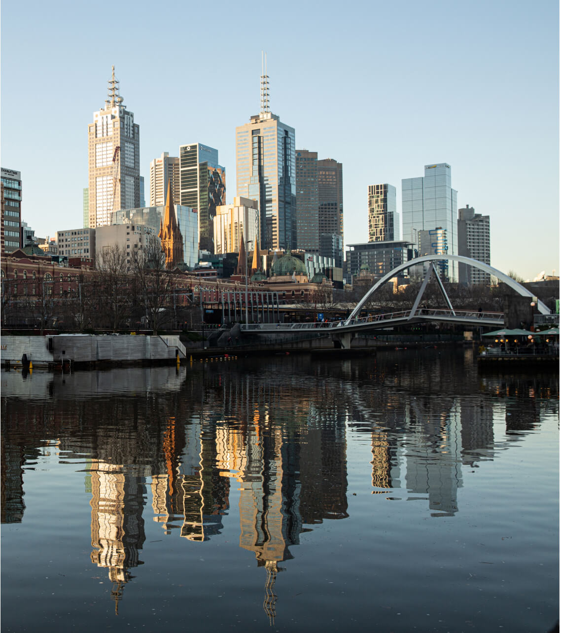 Southbank and the Yarra River in Melbourne