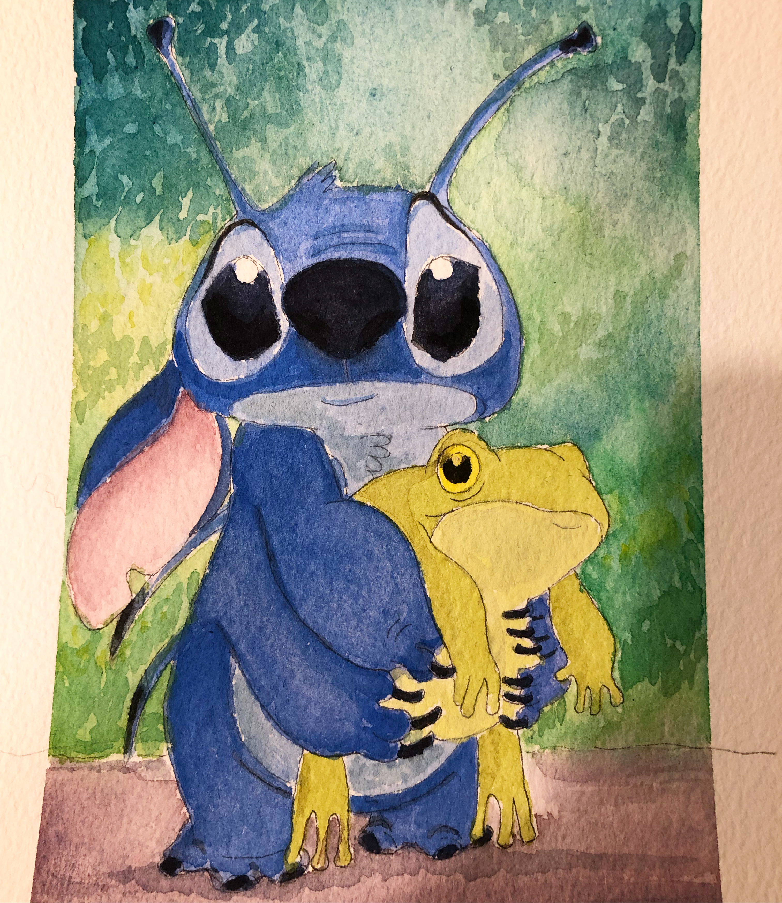 stitch and frog