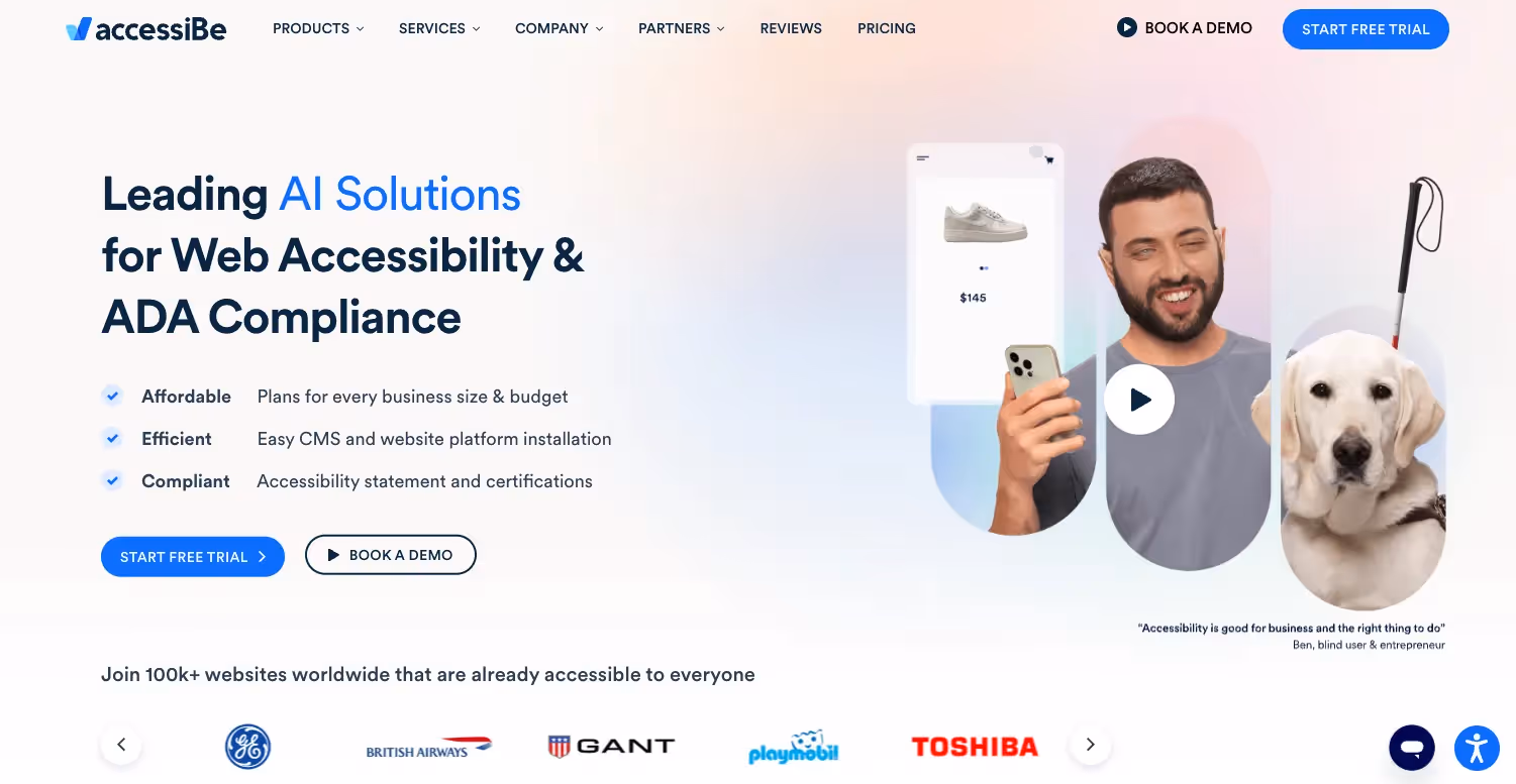 AccessiBe - ADA & WCAG Compliance