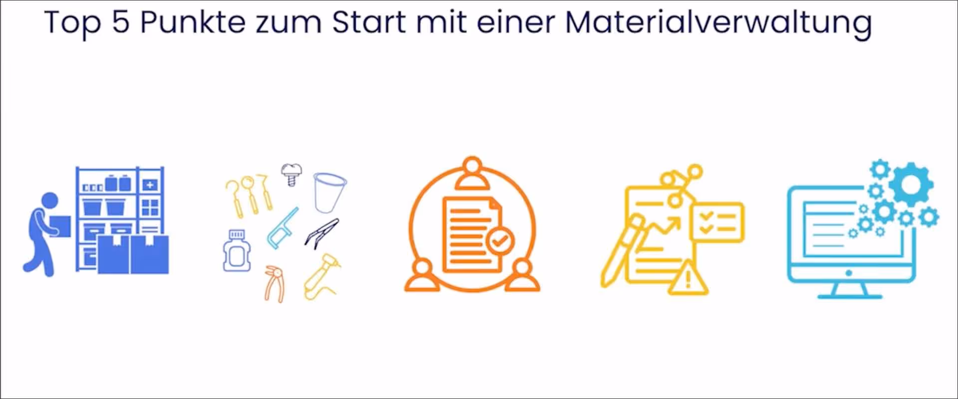 Materialverwaltung für Praxisgründer