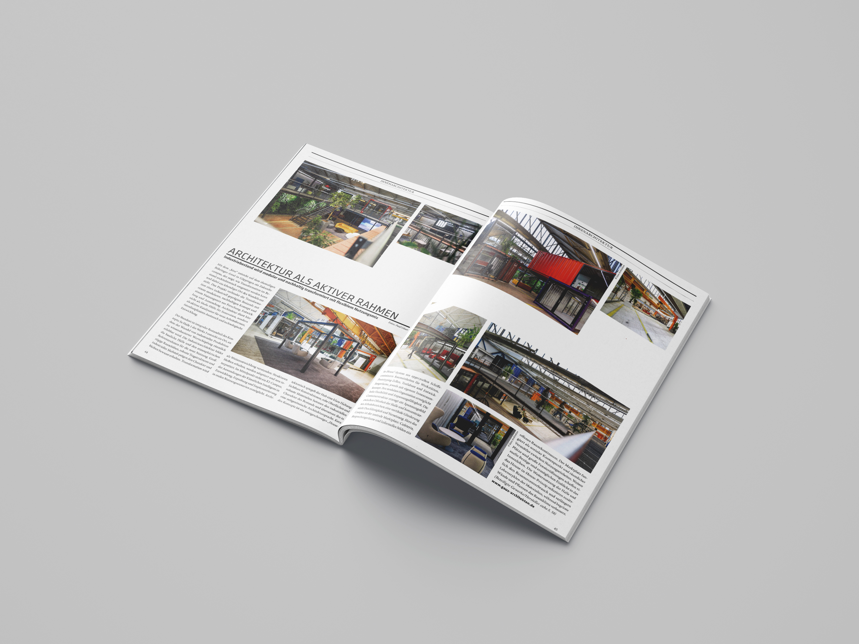 Architektur als aktiver Rahmen - Industriebestand wird modular und nachhaltig tranformiert mit flexiblem Nutzungsmix
