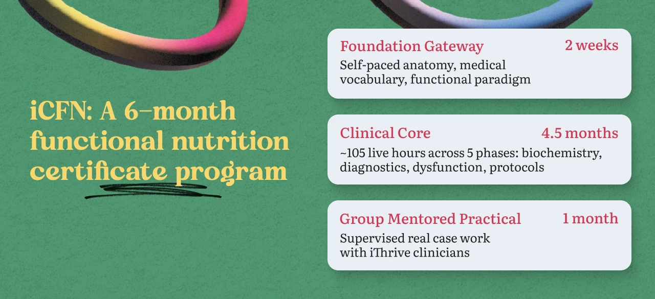 A 6-month functional nutrition certificate program