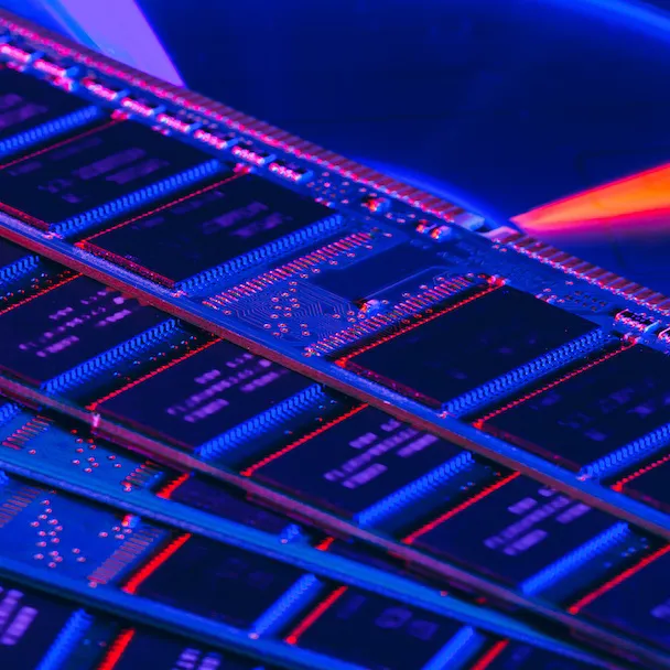 An image of servers in a data center