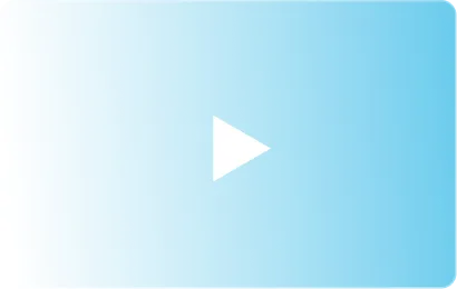 Blue gradient video play button with a white play triangle in the center.