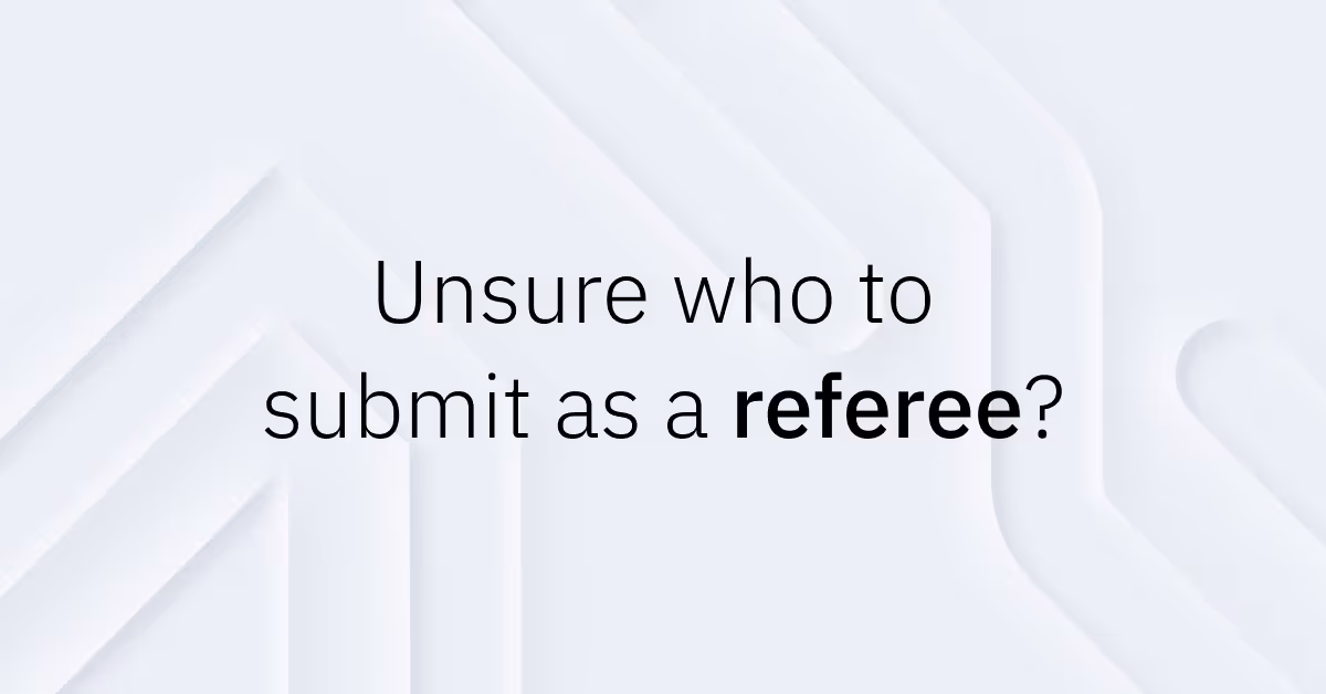 Completing a reference check but unsure who to submit?