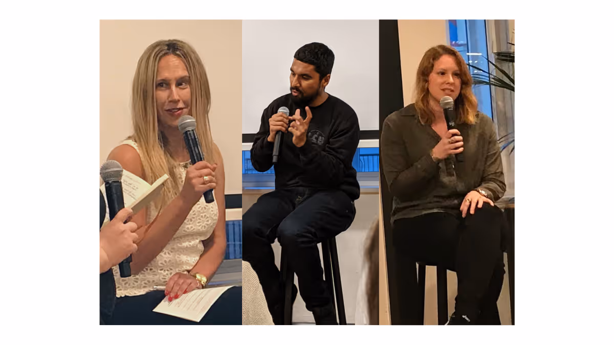 Panel Evolving Culture Kirstin Furber, ZeShaan Shamsi, Katrina Zlateva Bowles