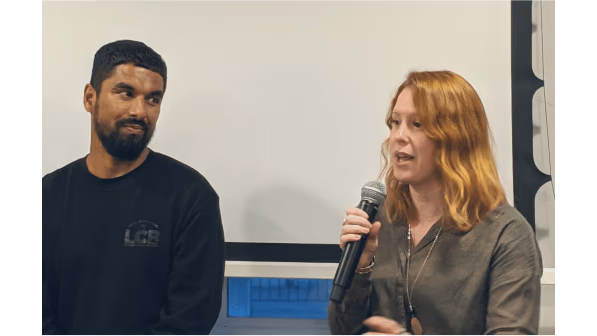 Occupation people ZeShaan Shamsi and Katrina Zlateva Bowles