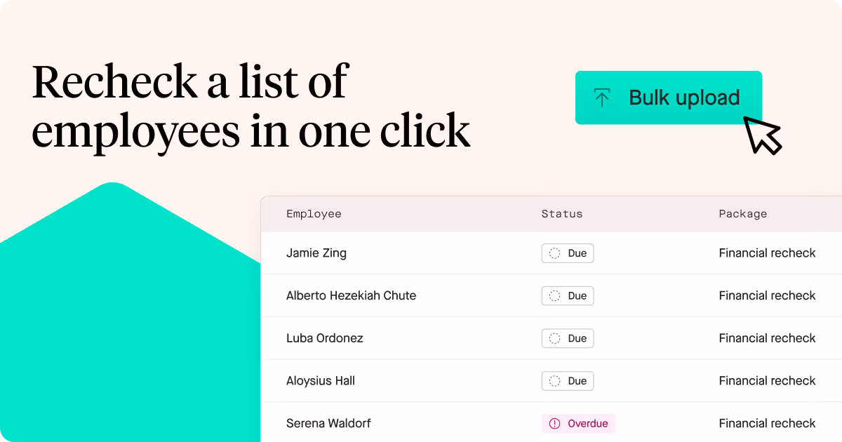 Bulk upload rechecks on Zinc
