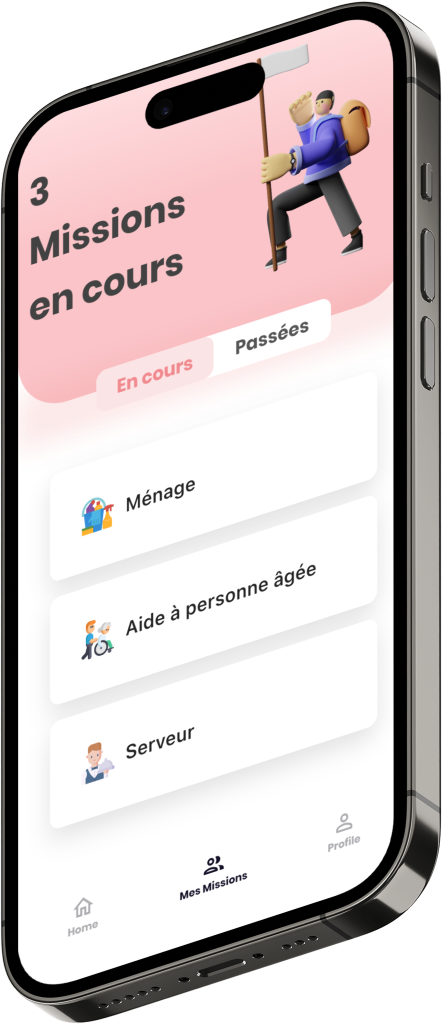 Aweni app missions en cours