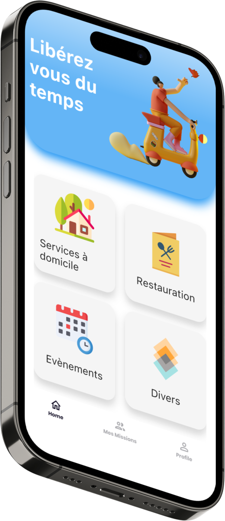 Aweni app menu client