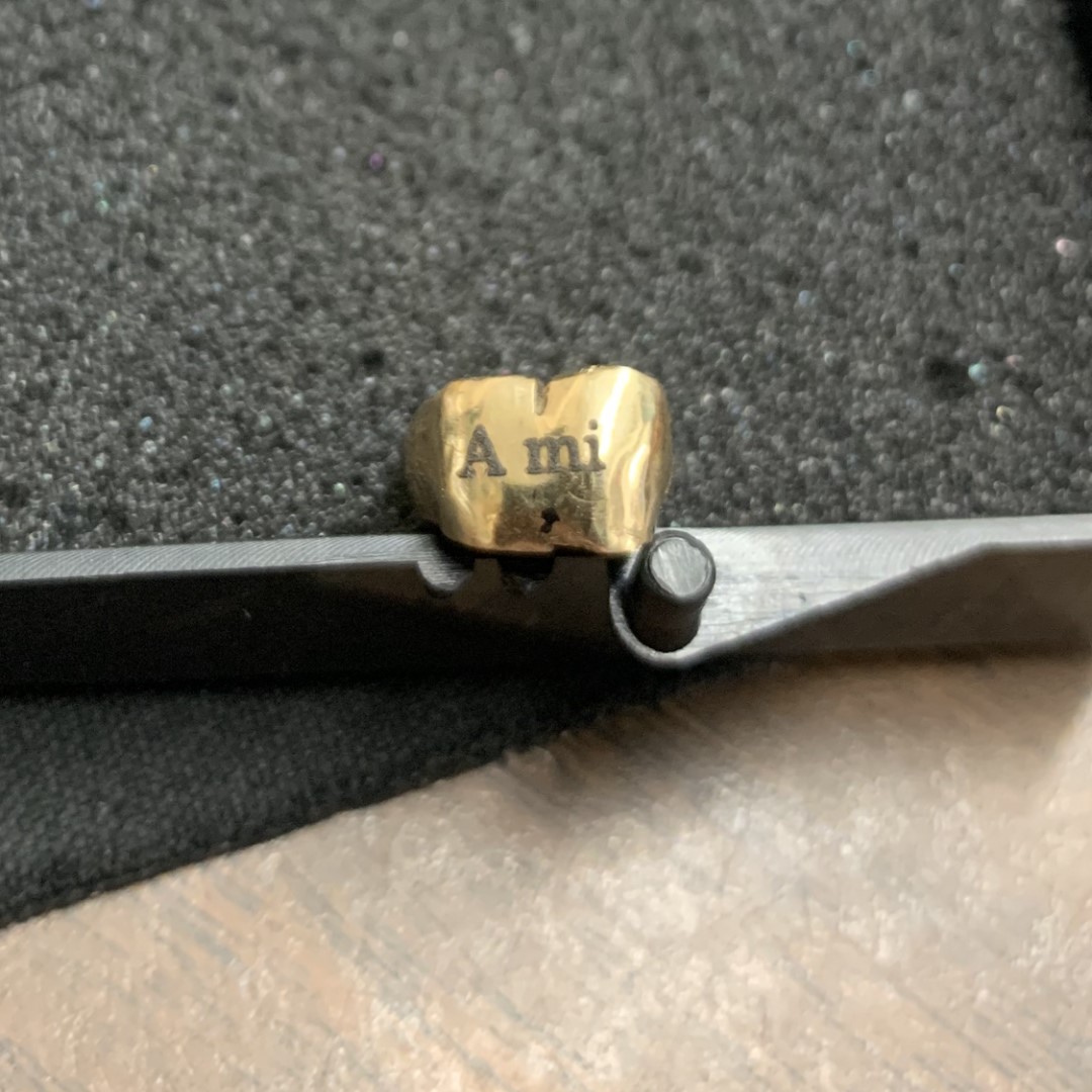 Metal name engraving
