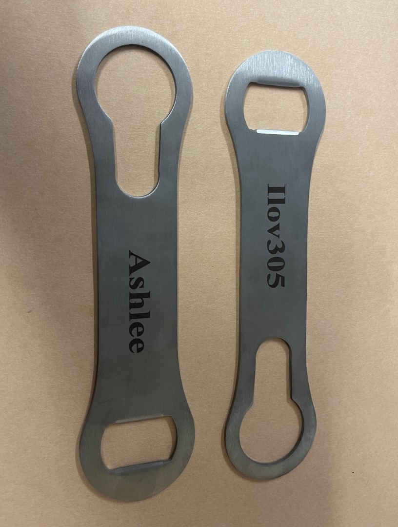 Bottle opener engravings